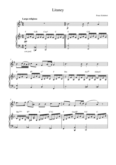 Litaney (for tenor sax solo and piano accompaniment) (arr. Kaiserin Rebecca)