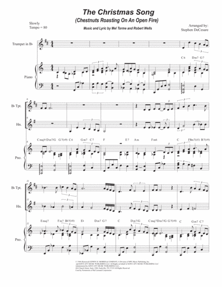The Christmas Song (Chestnuts Roasting On An Open Fire) (arr. Stephen DeCesare)