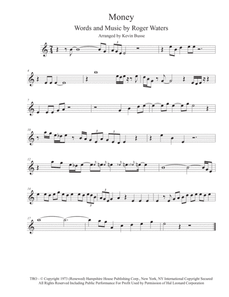 Money (arr. Kevin Busse)