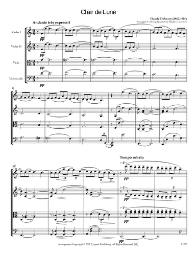 Clair de Lune (arr. Stephen Levintow)