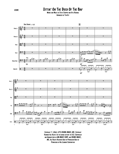 (sittin' On) The Dock Of The Bay (arr. Tim Olt)