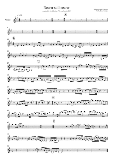 Nearer still nearer - duet (violin) (arr. David Kocijan)
