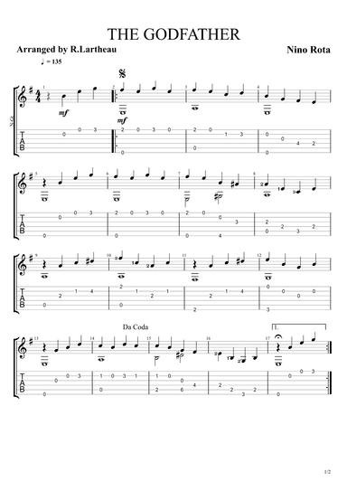 The Godfather (main Theme) (arr. Roger Lartheau)