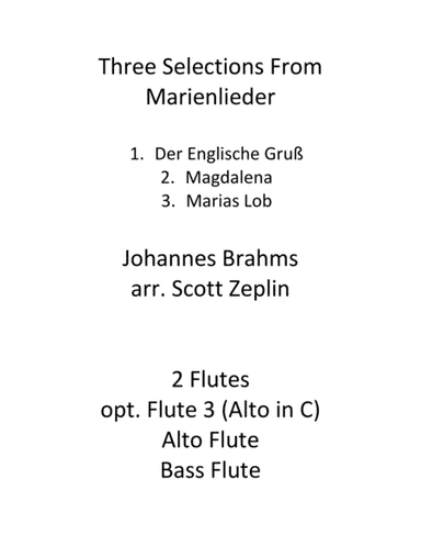 Three Selections from Marienlieder (arr. Scott Zeplin)