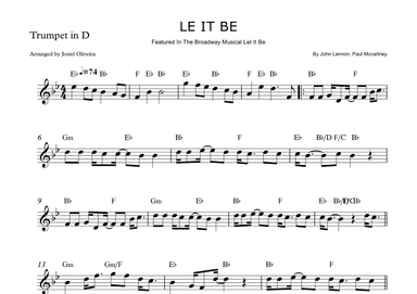 Let It Be (arr. Josiel Oliveira)