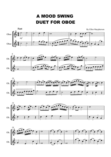 A MOOD SWING DUET FOR OBOE