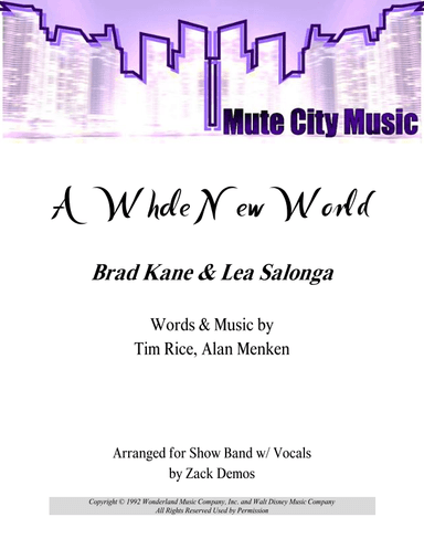 A Whole New World (arr. Zack Demos)