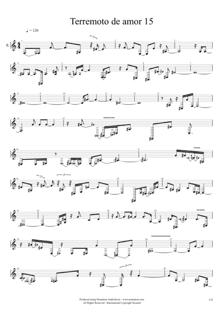 15 Terremoto de amor (arr. Neo)