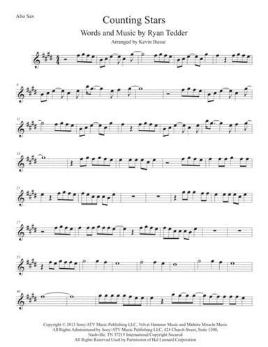 Counting Stars (arr. Kevin Busse)