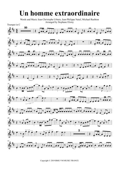 Un Homme Extraordinaire (arr. Stephane ELSINY)