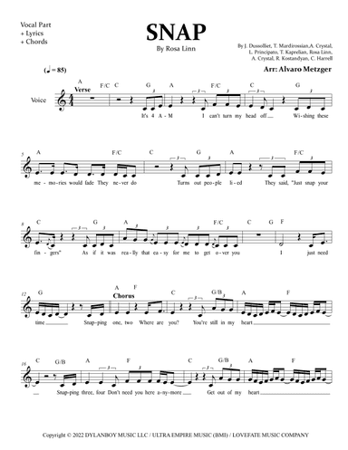 Snap (arr. Alvaro Metzger)
