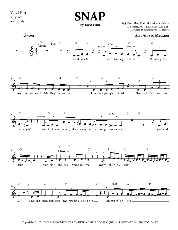 Snap (arr. Alvaro Metzger)