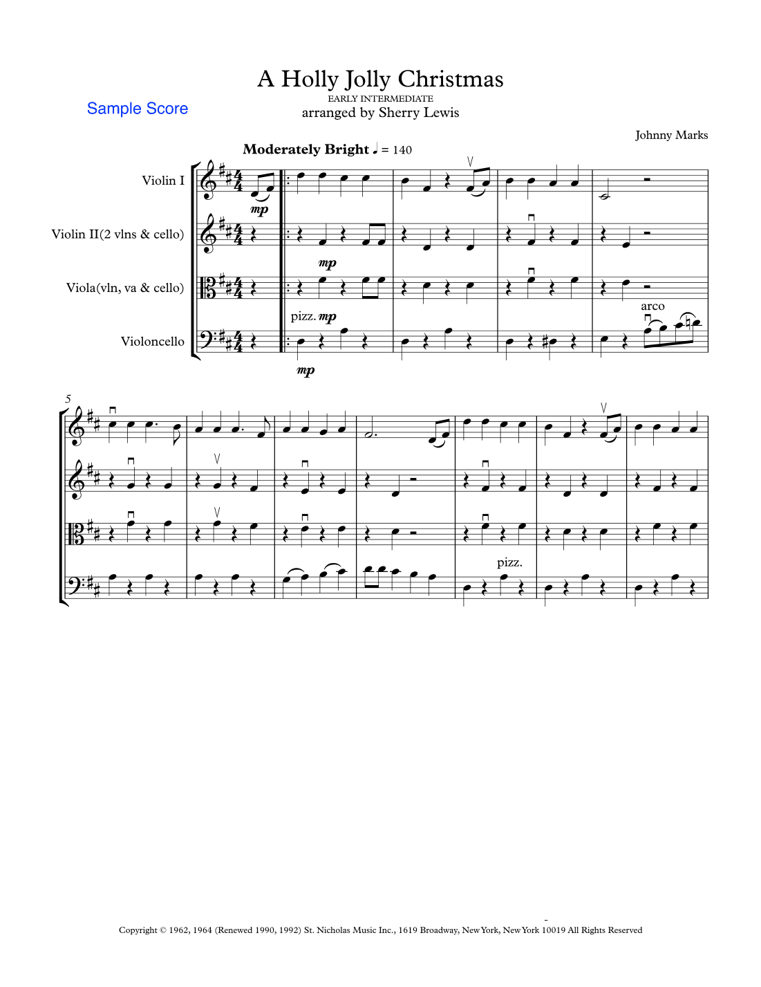 A Holly Jolly Christmas (arr. Sherry Lewis Publishing)