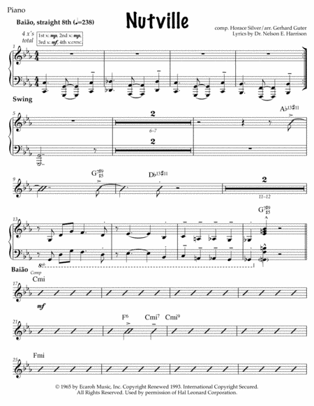 Nutville (arr. Gerhard Guter)