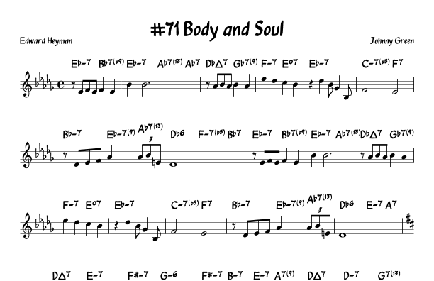 Body And Soul (arr. John Fries)
