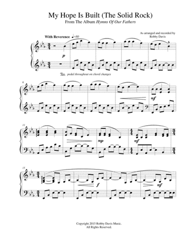 My Hope Is Built (The Solid Rock) (arr. Robby Davis Music)