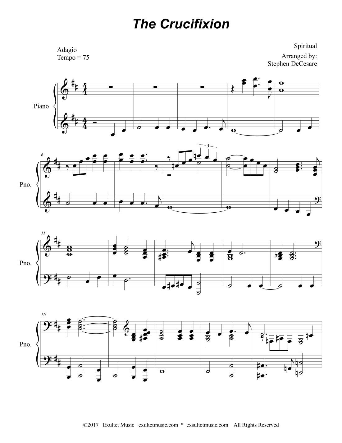 The Crucifixion (arr. Stephen DeCesare)