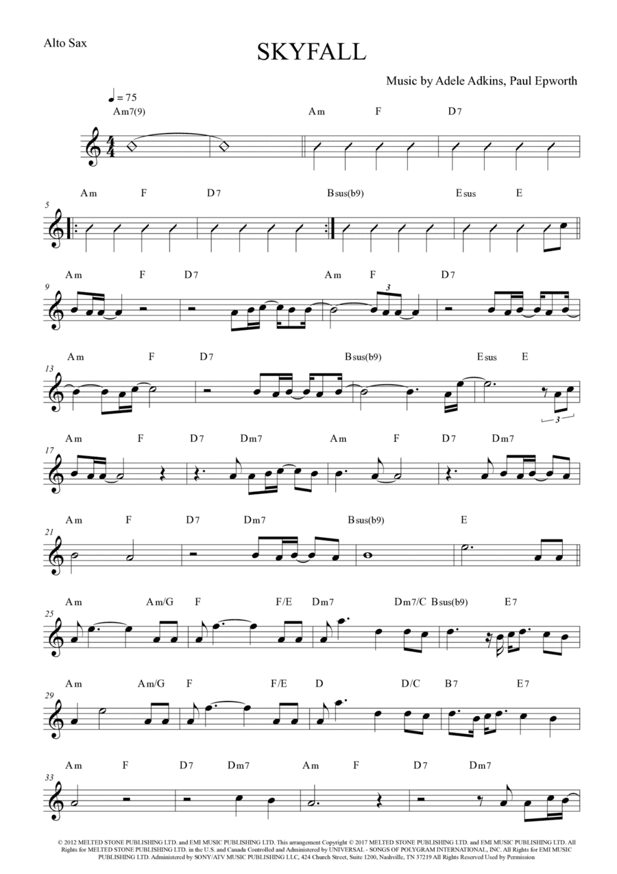 Skyfall (arr. Anderson Quevedo)