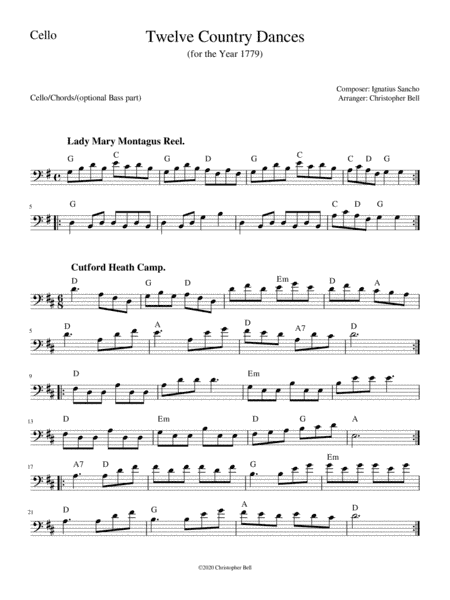 Ignatius Sancho - Twelve Country Dances (arr. Christopher Bell)
