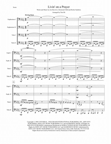 Livin' On A Prayer (arr. Tim Olt)
