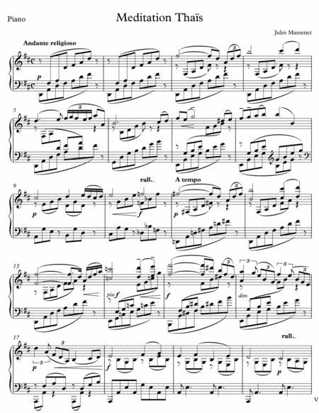 Meditation Tais (arr. Markowsky Vladimir)