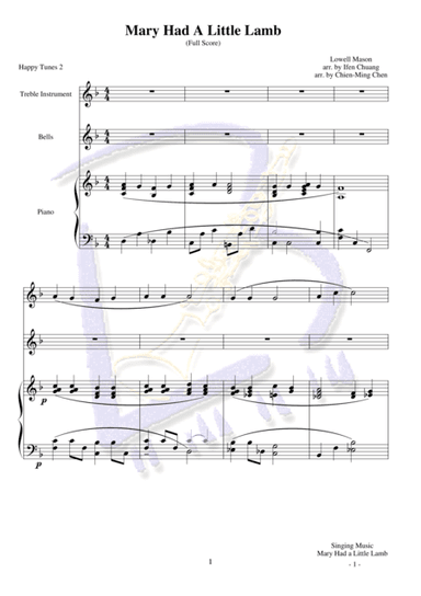 Mary Had a Little Lamb (arr. Ifen Chuang, Chien-Ming Chen)