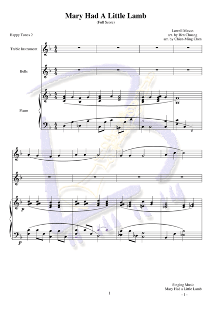 Mary Had a Little Lamb (arr. Ifen Chuang, Chien-Ming Chen)