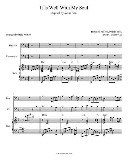 It Is Well (in the setting of Swan Lake) (arr. Beka Wilson)