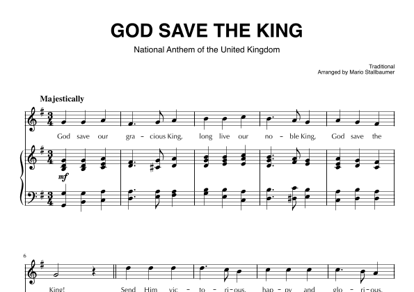 God Save the King (UK National Anthem) (arr. Mario Stallbaumer)