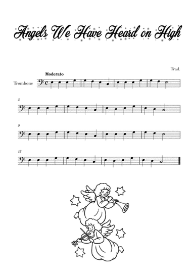 Angels We Have Heard on High (for Trombone) (arr. Cadenza Editions)