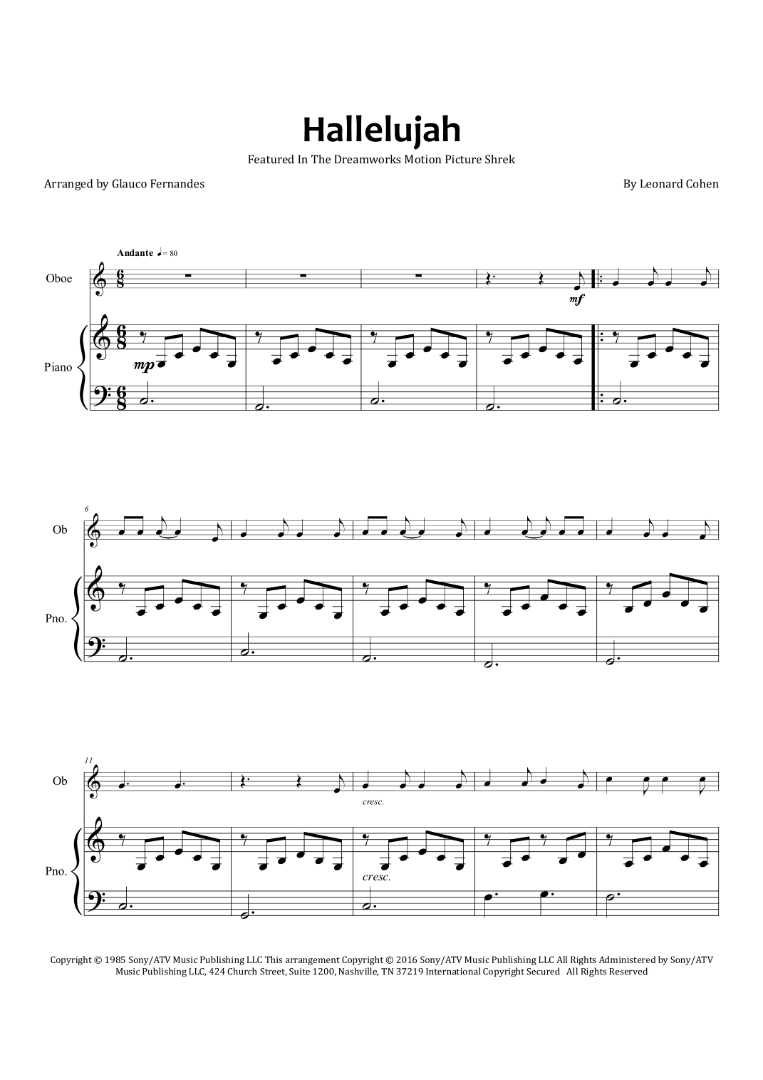 Hallelujah (arr. Glauco Fernandes)