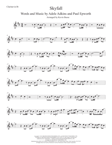 Skyfall (arr. Kevin Busse)
