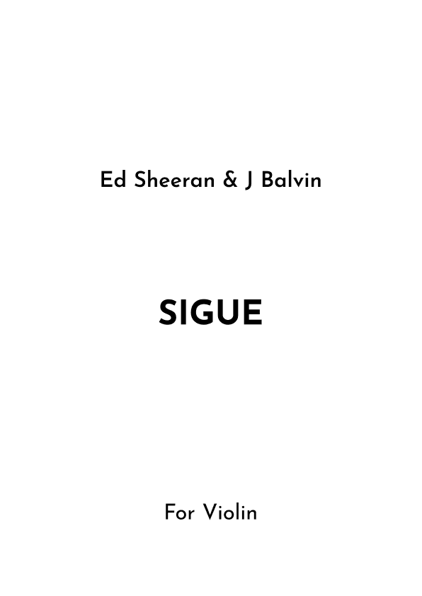 Sigue (arr. Jireh J.)