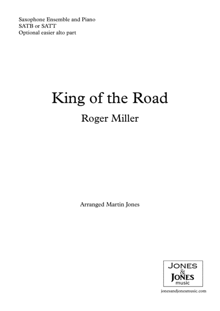 King Of The Road (arr. Martin Jones)