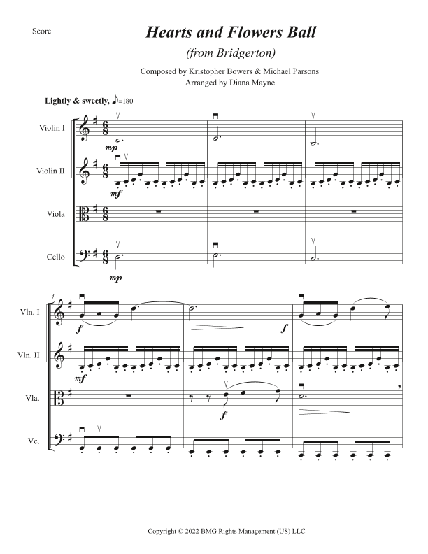 Hearts And Flowers Ball (arr. Diana Mayne)