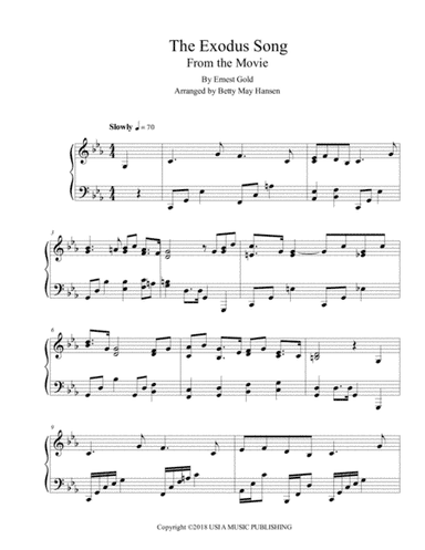The Exodus Song (arr. Betty May Hansen)