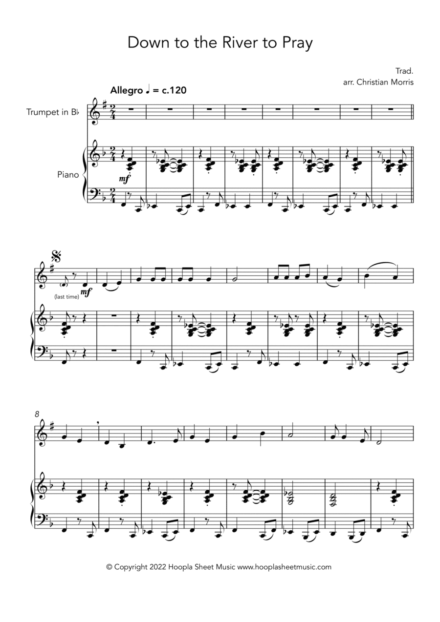 Down to the River to Pray (Rock Style) (arr. Christian Morris)
