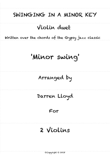 Swinging in a minor key - Gypsy Jazz Violin Duet