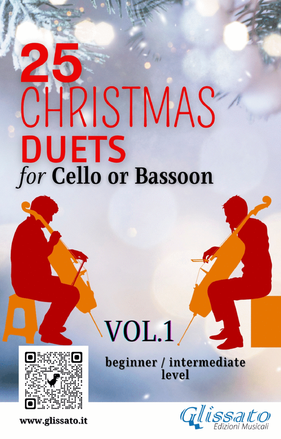 25 Christmas Duets for Cello or Bassoon - VOL.1 (arr. Francesco Leone)