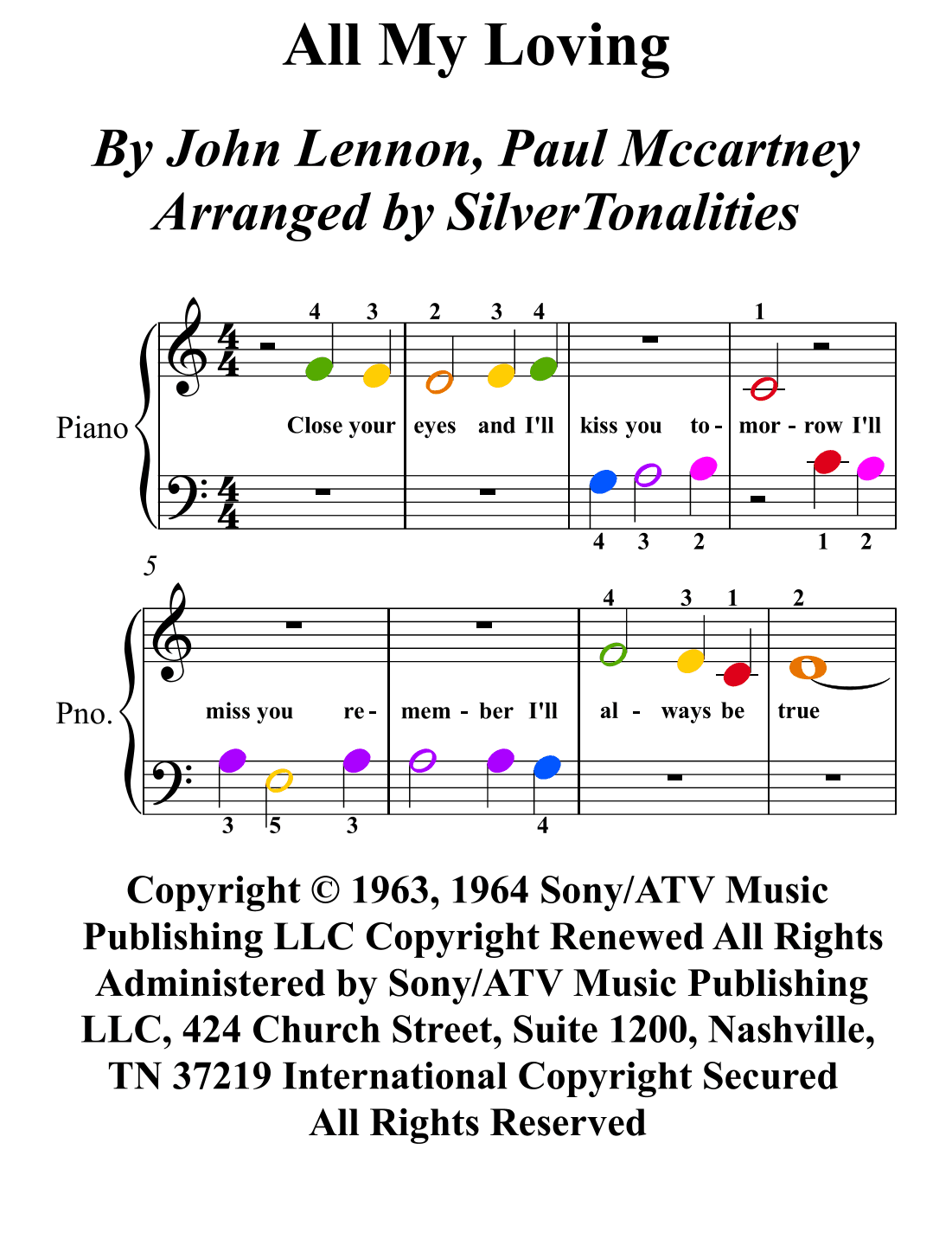 All My Loving (arr. SilverTonalities)
