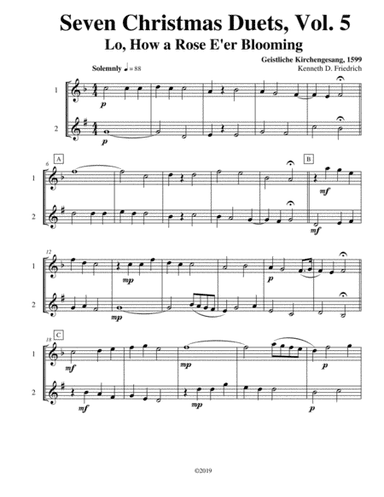 Seven Christmas Duets, Vol. 5 (arr. Kenneth D. Friedrich)