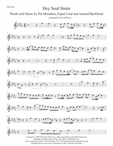 Hey, Soul Sister (arr. Kevin Busse)