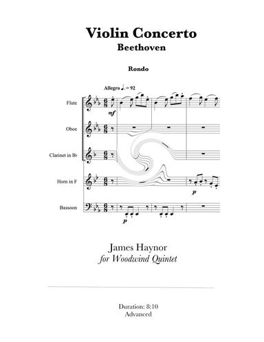 Violin Concerto - Rondo for Woodwind Quintet (arr. James Haynor)