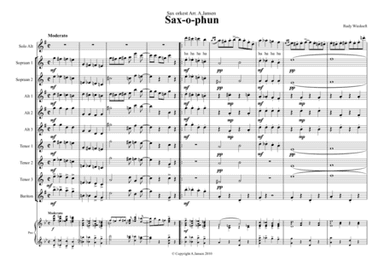 saxophun altoSax and saxorchestra Score (arr. A.H.Jansen)