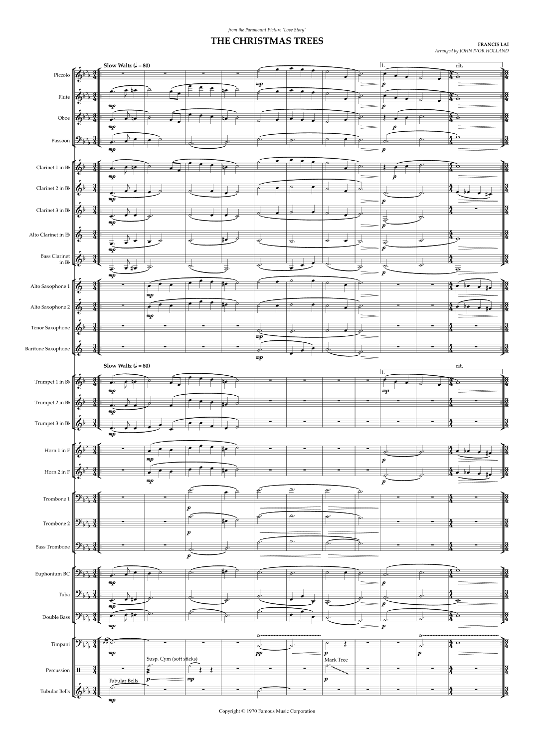 The Christmas Trees (arr. John Ivor Holland)