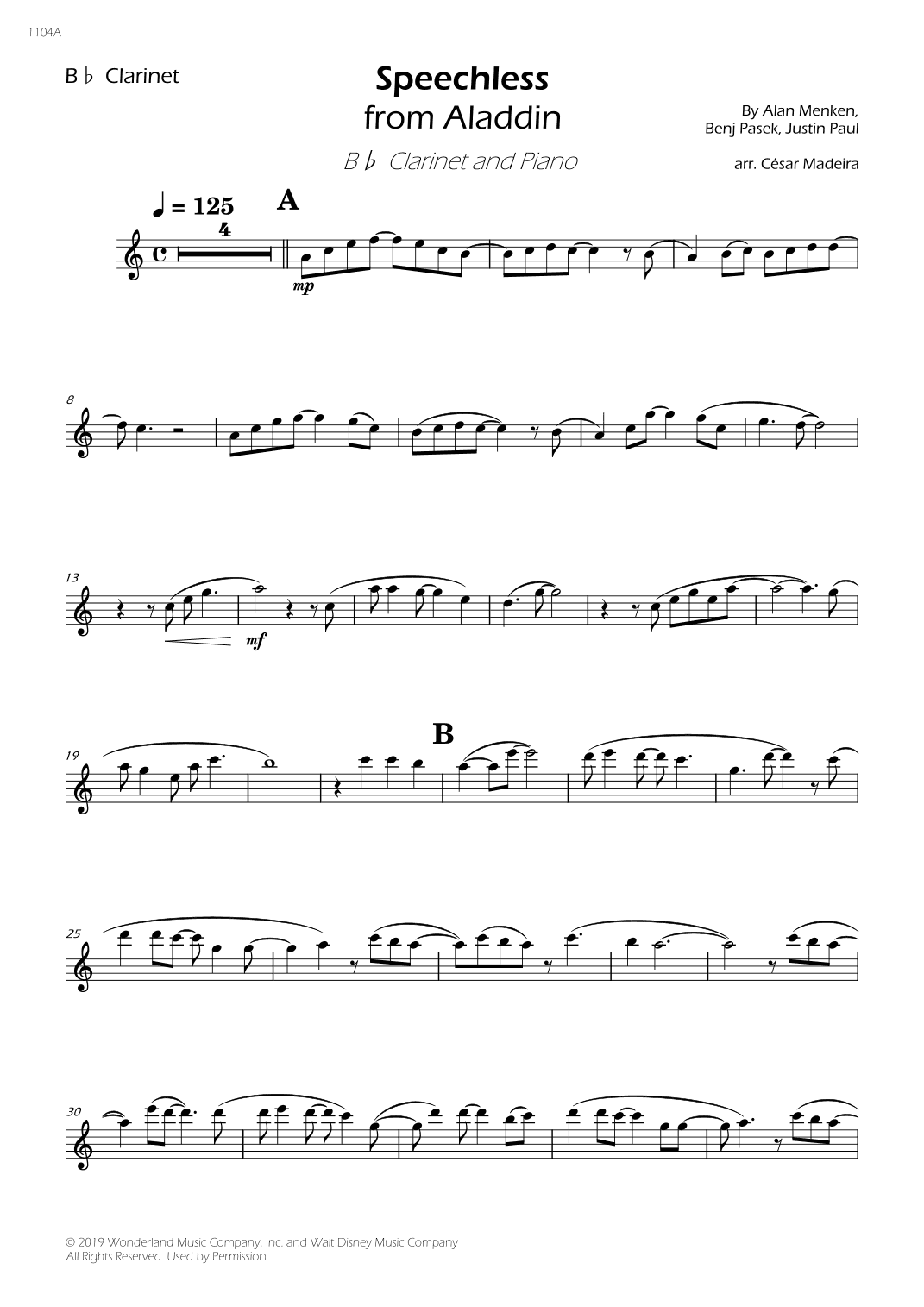 Speechless (arr. César Madeira)