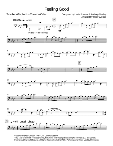 Feeling Good (arr. Roger Wallace)