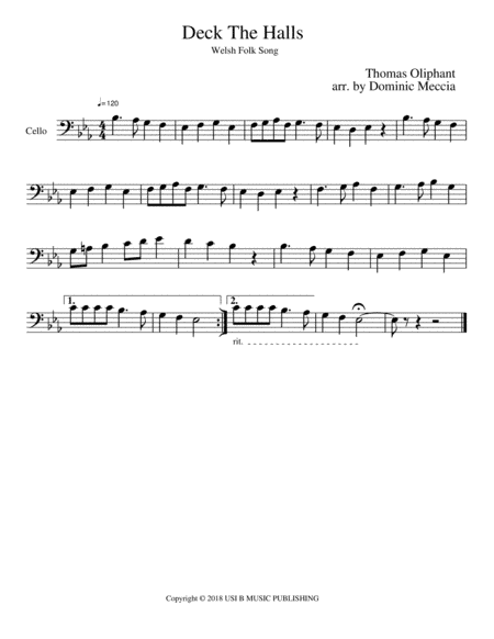 Deck The Halls (arr. Dominic Meccia)