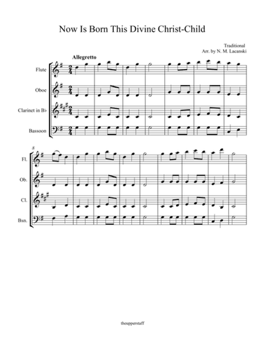 Now Is Born This Divine Christ-Child (arr. Nick Lacanski)