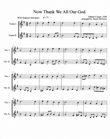 Now Thank We All Our God (arr. Sandy McIntire)
